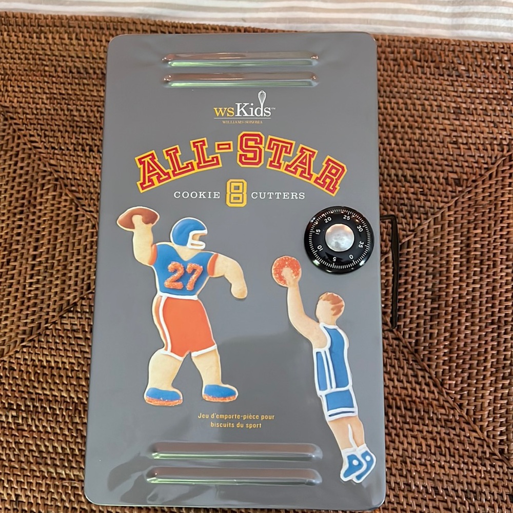 Sports themed cookie cutters